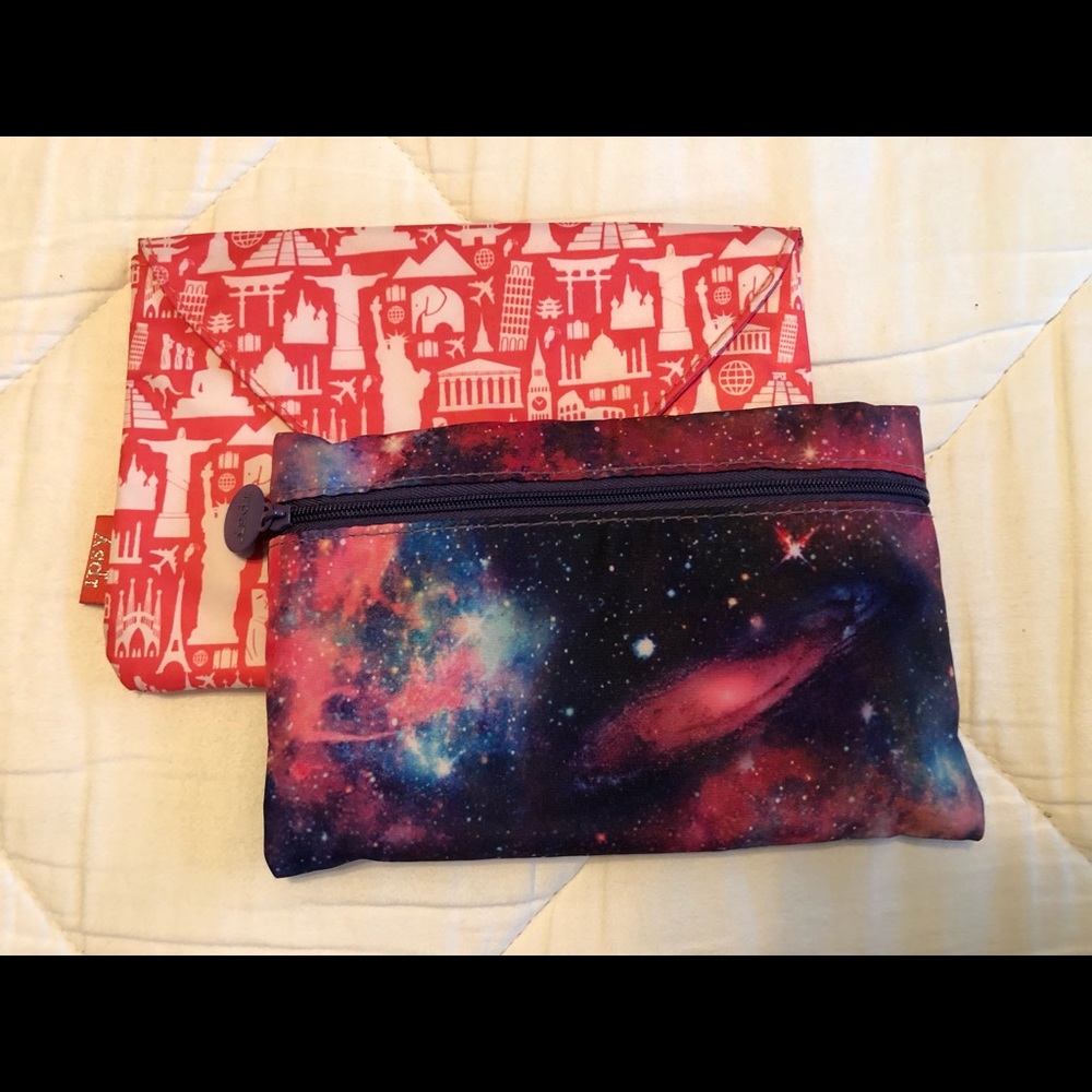 2 ipsy makeup bags